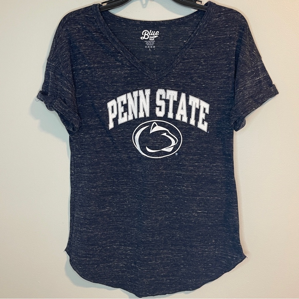 Blue 84 Penn State Navy V-Neck Short Sleeve Tee